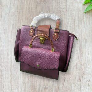 Leather Bag - purple 